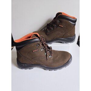 Hytest Knox Direct Attach Steel Toe 6” Brown Waterproof Work Boots Size 14 Wide